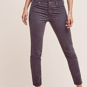 Anthropologie AG Stevie Mid-Rise Ankle Cords, size 29, grey